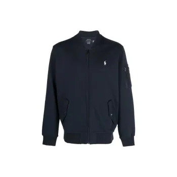 Polo Ralph Lauren Long Sleeve Double Knit Tech Full Zip Bomber Jacket