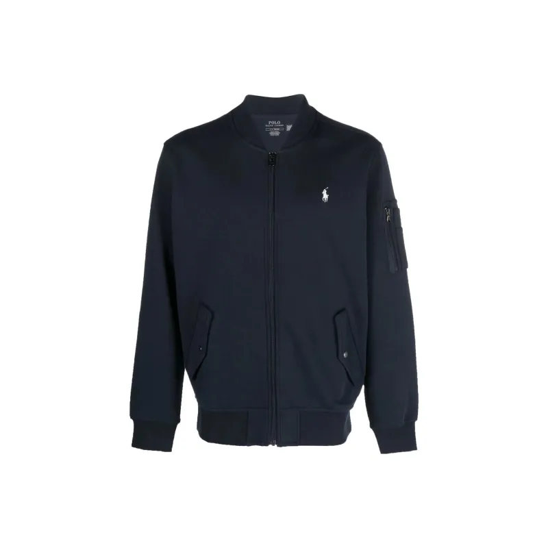 Polo Ralph Lauren Long Sleeve Double Knit Tech Full Zip Bomber Jacket-0