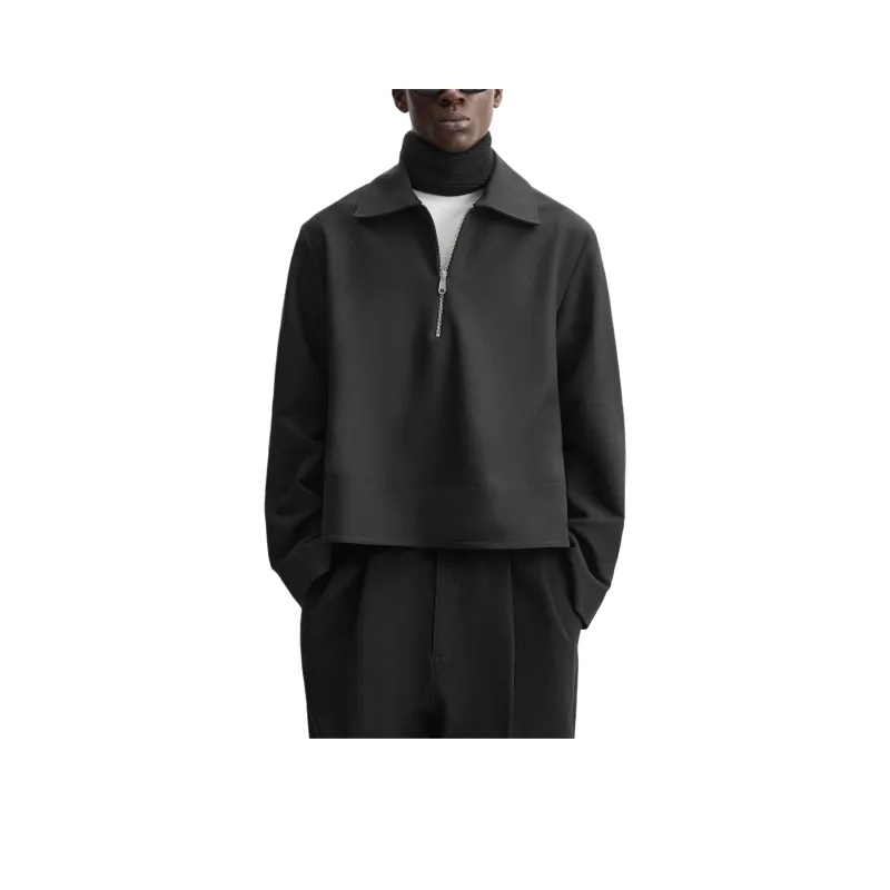 ZARA Sweatshirts Men Black-3