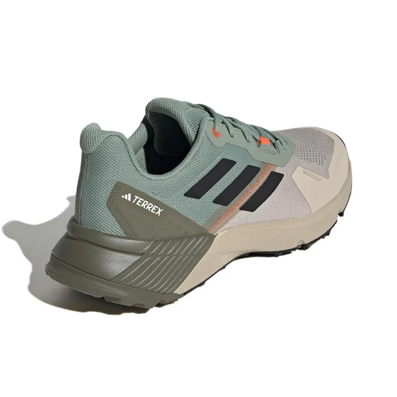 Adidas Terrex Soulstride Trail Anti Slip Wear Resistant Low Top Running Shoes Men's Green-3