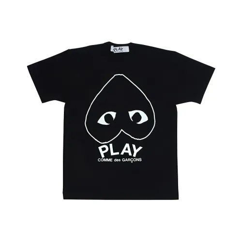 Comme Des Garcons Play Inverted Outline Heart T shirt