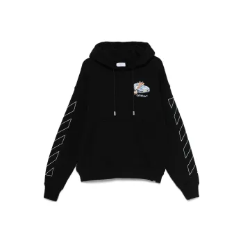 OFF WHITE Fresco Arrow Skate Drawstring Hoodie