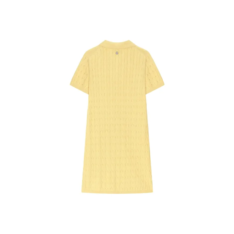 Teenie Weenie Short Sleeved Dress Women's Yellow-1