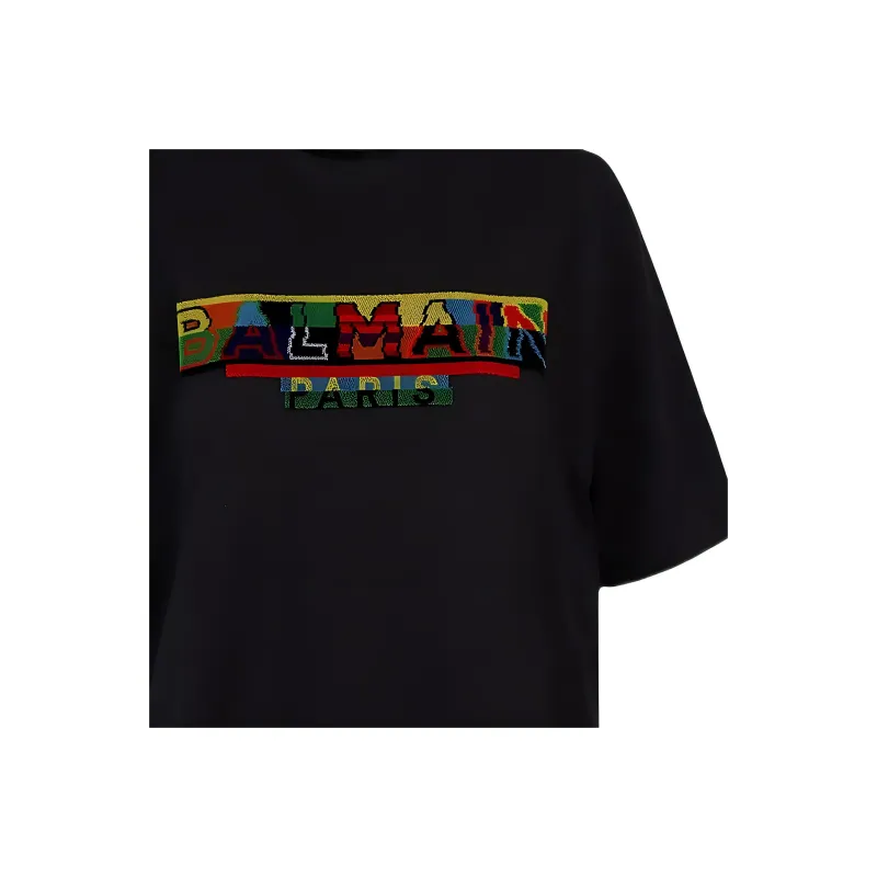 BALMAIN Regular T Shirt Women's Black-3