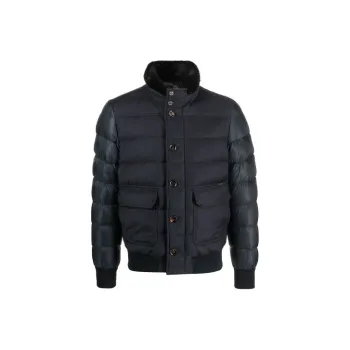 Moorer High Neck Padded Down Jacket