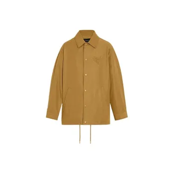 COACH Jackets Men Brown Yellow
