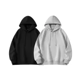 [2 Pcs Regular]Black+Heather Gray