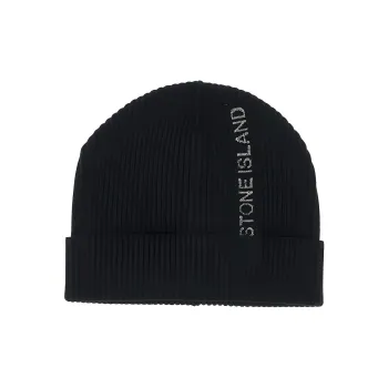 STONE ISLAND Beanies Men Black