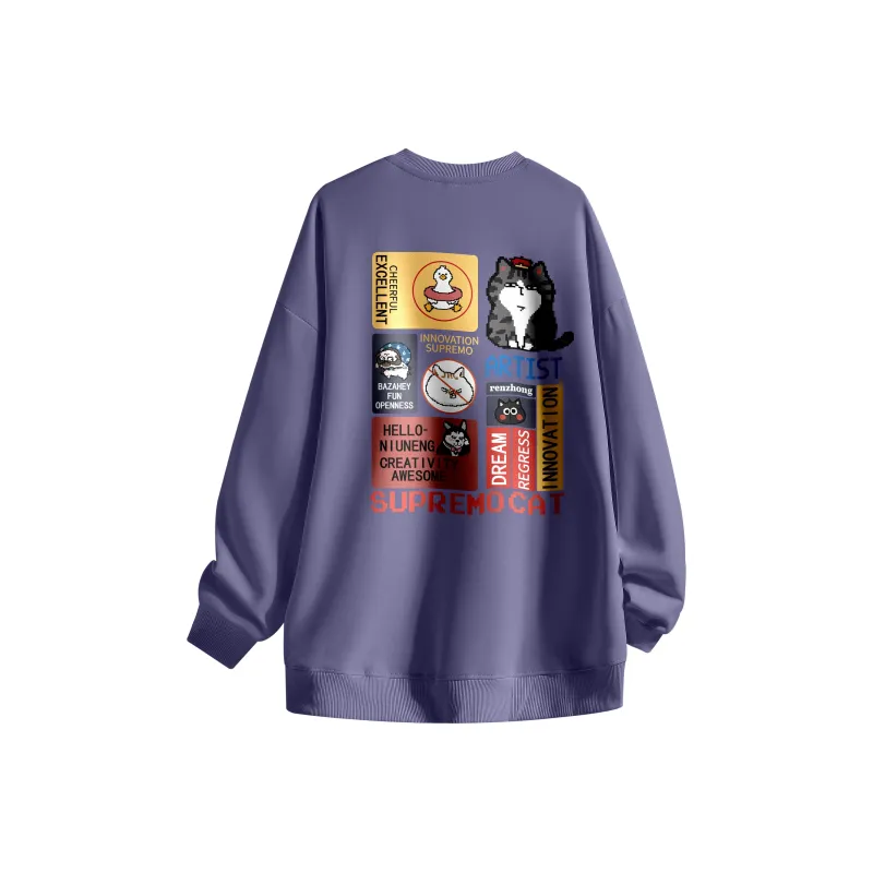 Supremo Cat Sweatshirts Unisex-18