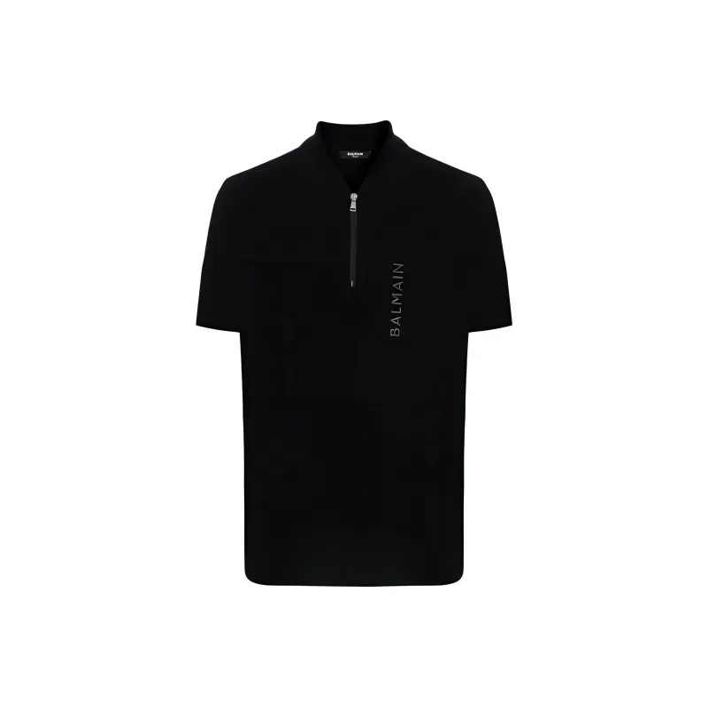 BALMAIN Polo Shirts Men Black-0