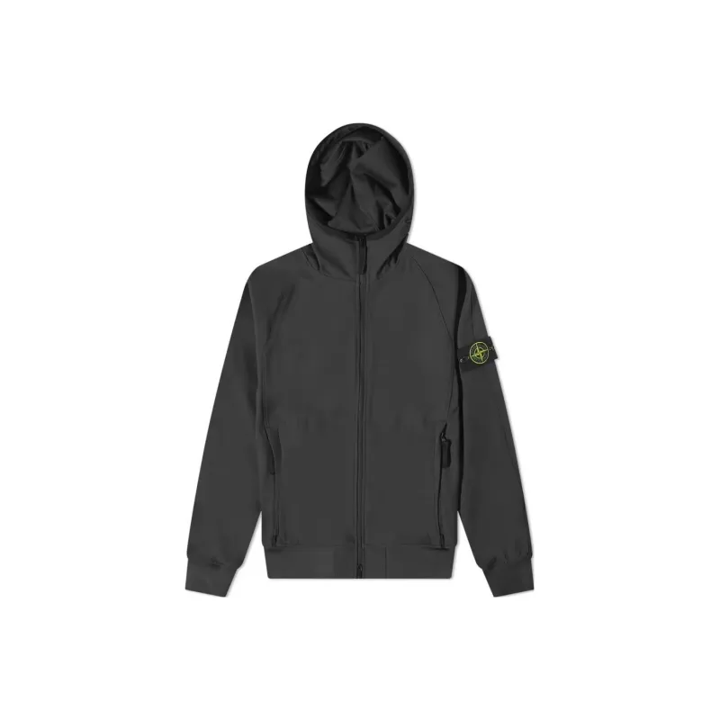 STONE ISLAND Light Soft Shell R E.Dye Technology In Recycled Polyester Jacket-0
