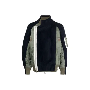 Sacai Jackets Men Black