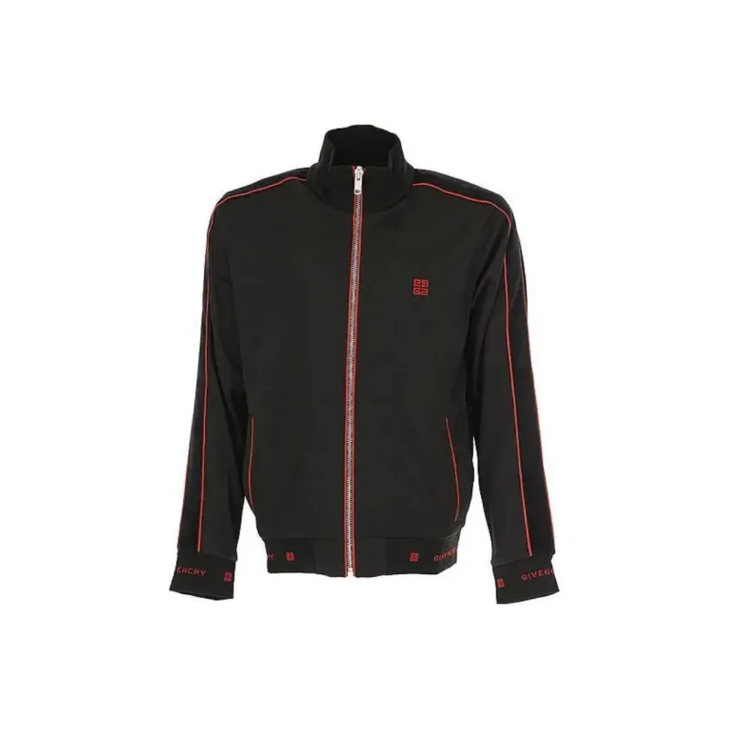 Givenchy Jackets Men Black Red-0