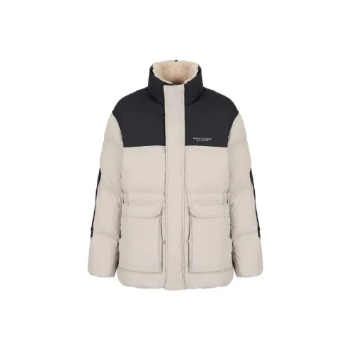 ARMANI EXCHANGEAE FW22 Jackets & Coats Men's Light Coffee Navy Blue