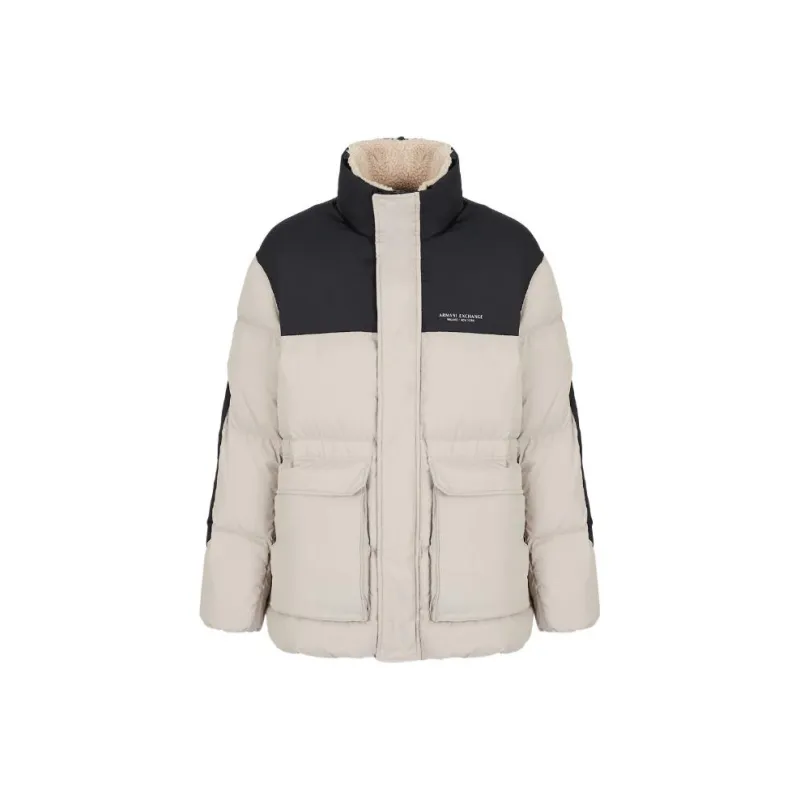 ARMANI EXCHANGEAE FW22 Jackets & Coats Men's Light Coffee Navy Blue-0