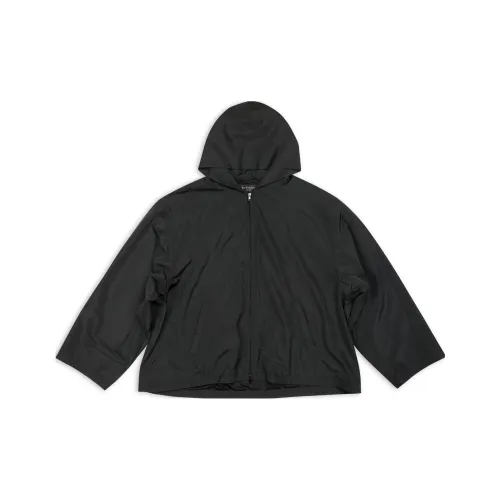 Balenciaga Logo Printed Nylon Oversized Jacket 