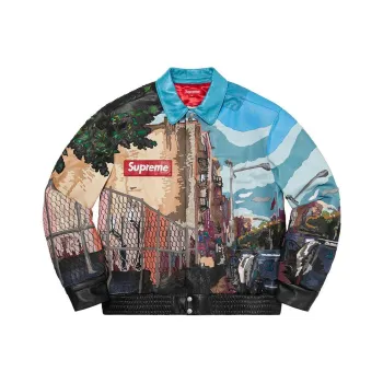 Supreme X Jeff Hamilton Ridge Street Leather Jacket
