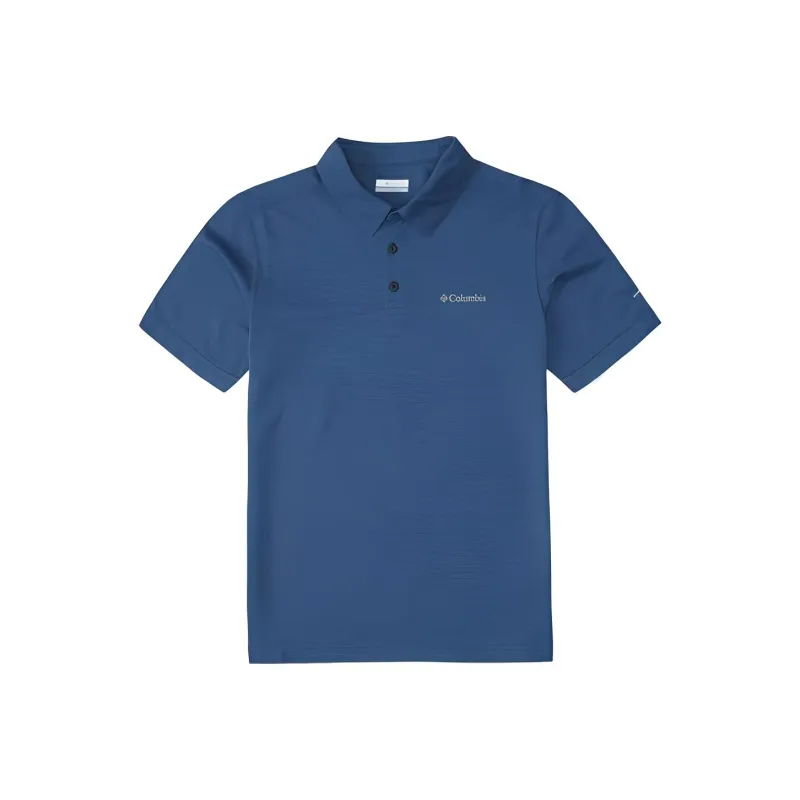 Columbia Polo Shirts Men Blue-0