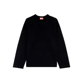 DIESEL Logo Plaque Crewneck T-Shirt