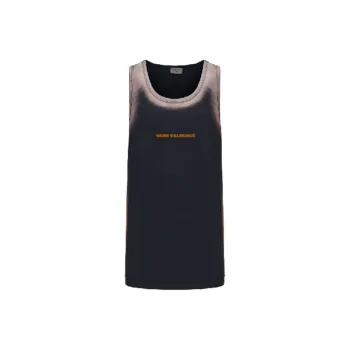 VANN VALRENCÉ Tank Tops Unisex Navy Blue