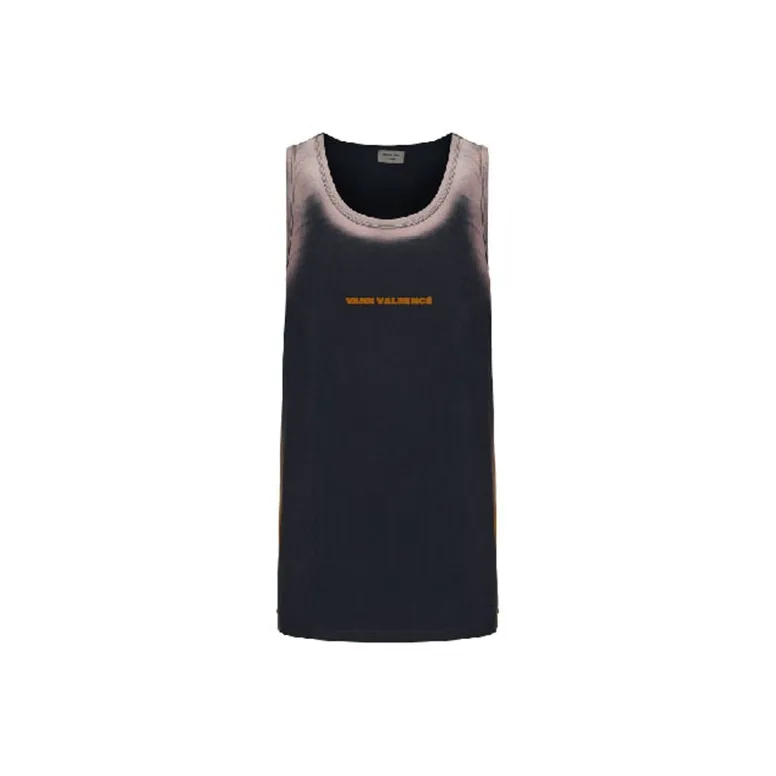 VANN VALRENCÉ Tank Top Unisex Navy Blue-0