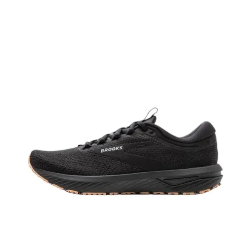 Brooks Revel 7 Cushioning And Breathable Low Top Running Shoes Men's Black