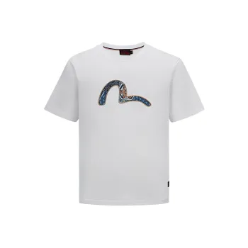 EVISU Straight T-Shirt Men's White
