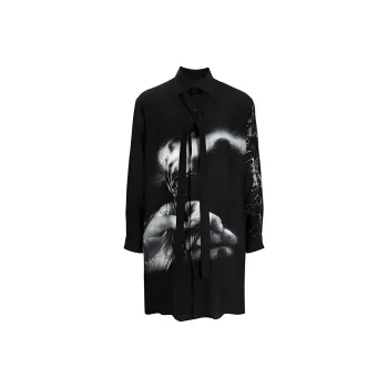 Yohji Yamamoto Printed Coat