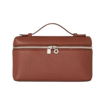 Loro Piana Calfskin Shoulder Bag, Crossbody Bag, Handbag Regular Women's Brick Red