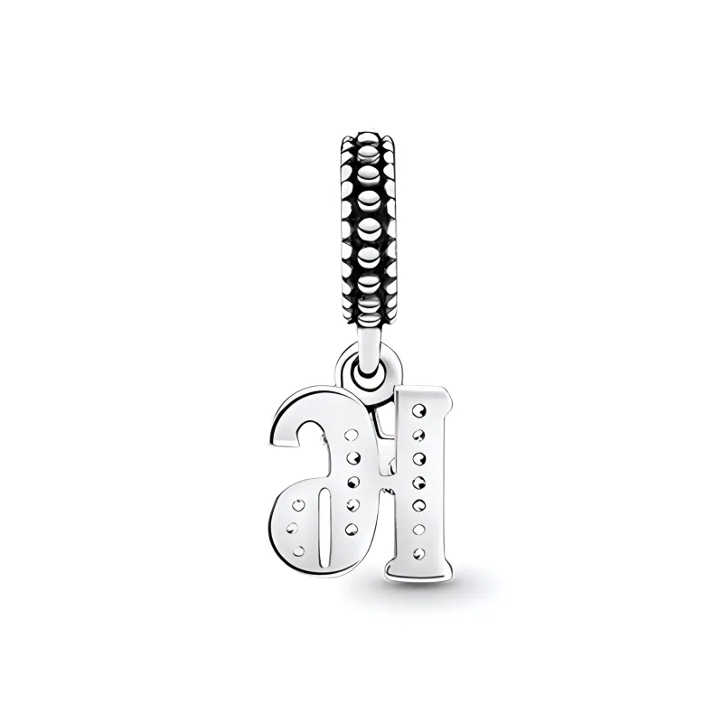 Pandora 925 Sterling Silver Charms / Pendants Unisex Silver-1