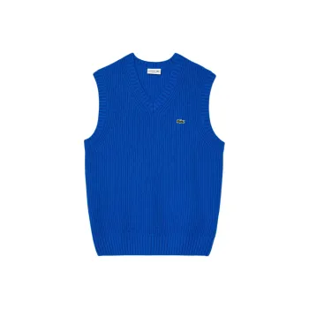 LACOSTE Tank Tops Men Blue