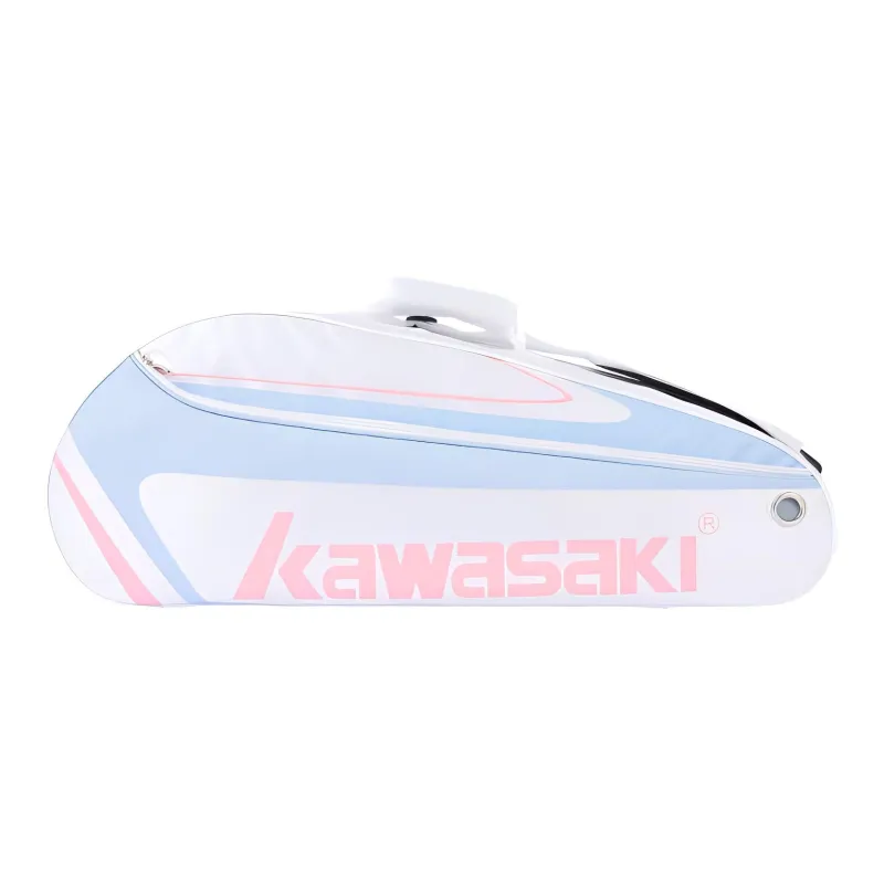 Kawasaki Badminton Racket Bags 3 Pcs Pack Fashion, Casual Crossbody Bag Breeze Blue Unisex Individual Shoe Compartment-0