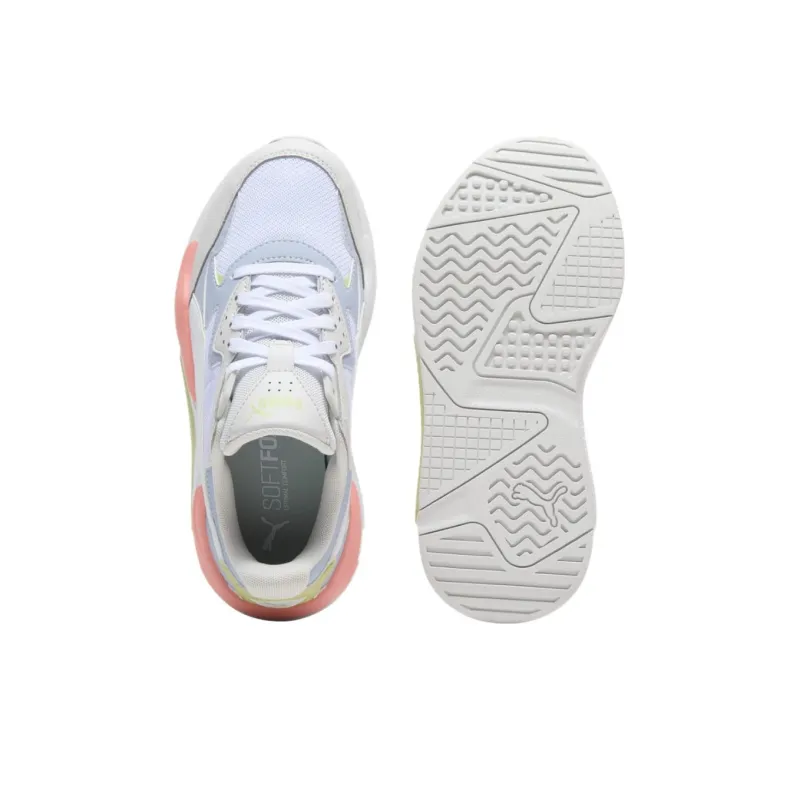 PUMA X Ray Speed Anti Slip Wear Resistant Low Top Casual Shoes Women's Gray White-3