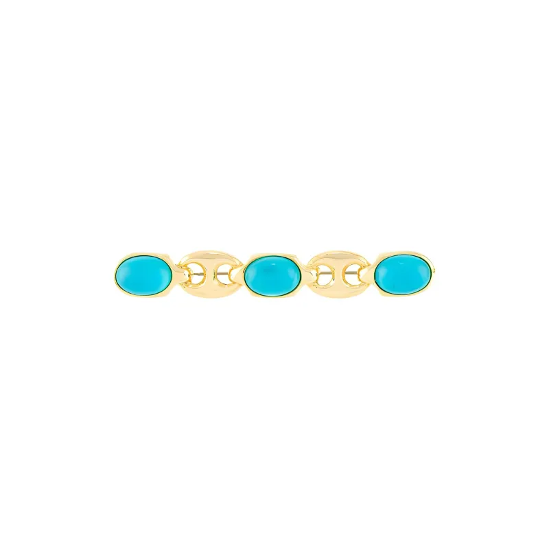 GUCCI Pre Owned Link And Lucite Brooch-0