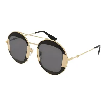 GUCCI Metal Acetate Aviator Sunglasses Women's Gold