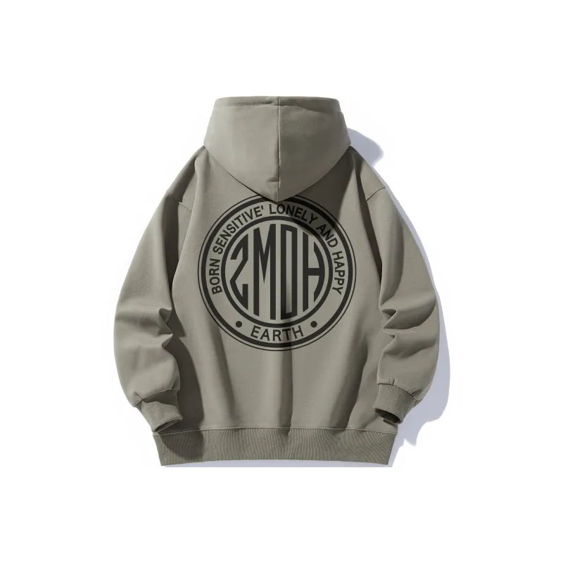 ZMOH Fleece Lined Hoodie Unisex Couple's-29