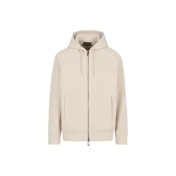 EMPORIO ARMANI Logo embroidered Hooded Jacket