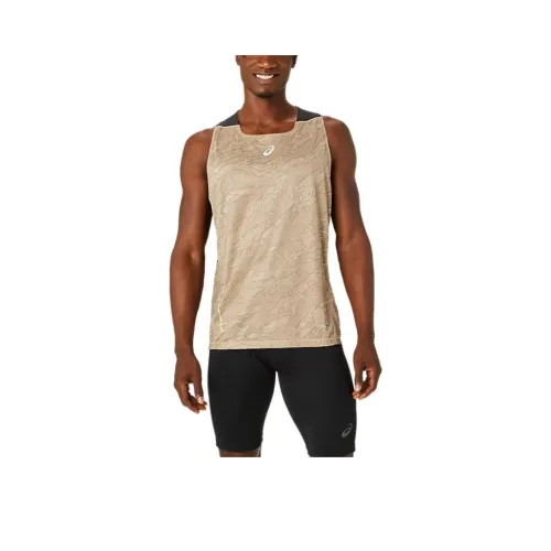 Asics FUJInormal Tank Tops Men's Brown