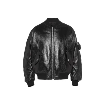 PRADA Nappa Leather Bomber Jacket