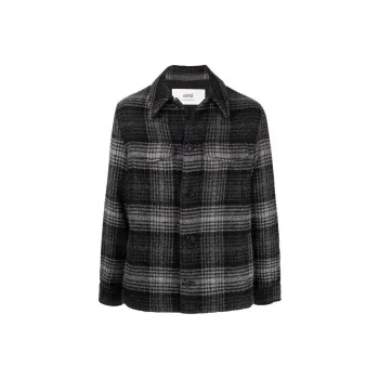 AMIPARIS Checked Button up Shirt Jacket