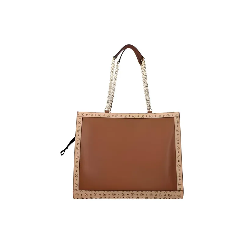 Pollini PVC Shoulder Bag Women's Brown-2