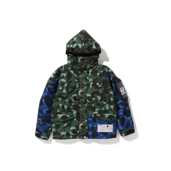 A BATHING APE X Undefeated Color Camo Snowboard Down Jacket