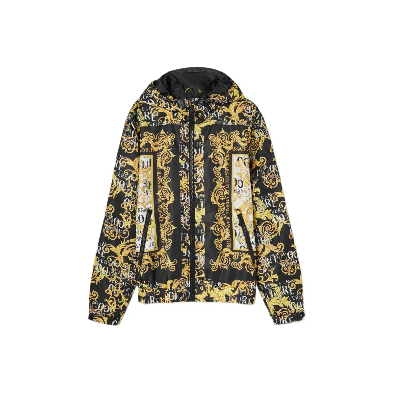 VERSACE JEANS COUTURE SS23 Jackets Coats Men's Black Gold-0