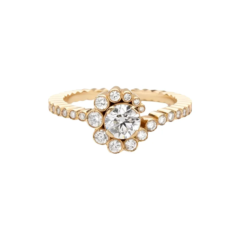 Sophie Bille Brahe 18K Yellow Gold Celestine Diamonds Ring-0