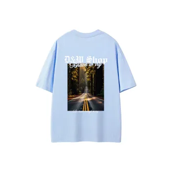 D&W T Shirts Unisex Sky Blue