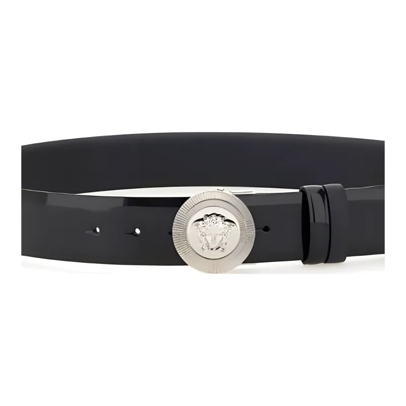 FANSIZHE Leather Belts Men's Black 4CM-2