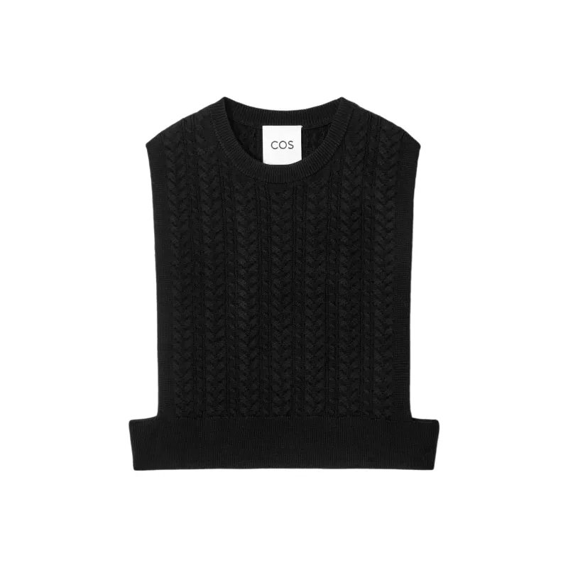 COS Tank Tops Men Black-0