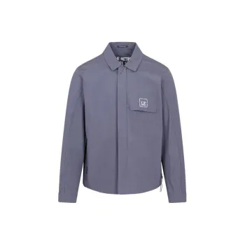 C.P.Company Logo Printed Long Sleeved Shirt Jacket