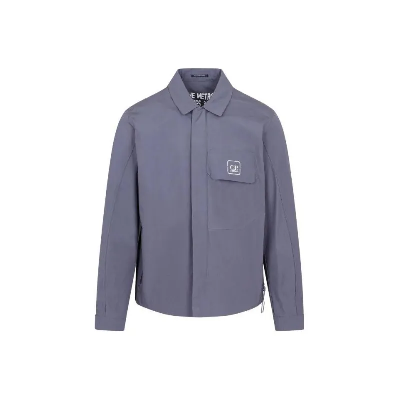 C.P.Company Logo Printed Long Sleeved Shirt Jacket-0