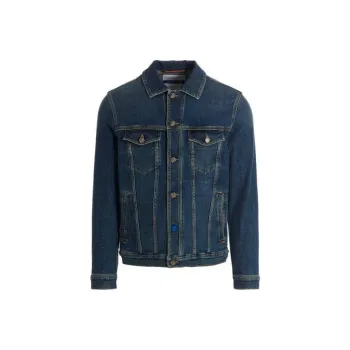 JACOB COHEN Logo-patch Denim Jacket